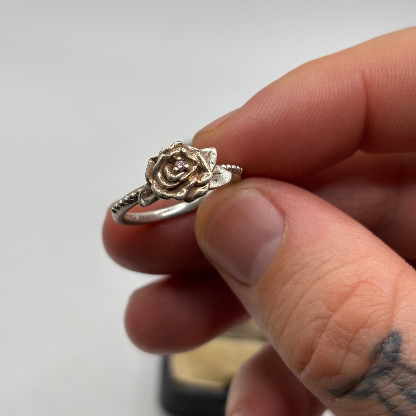 Silver Rose Disney Ring