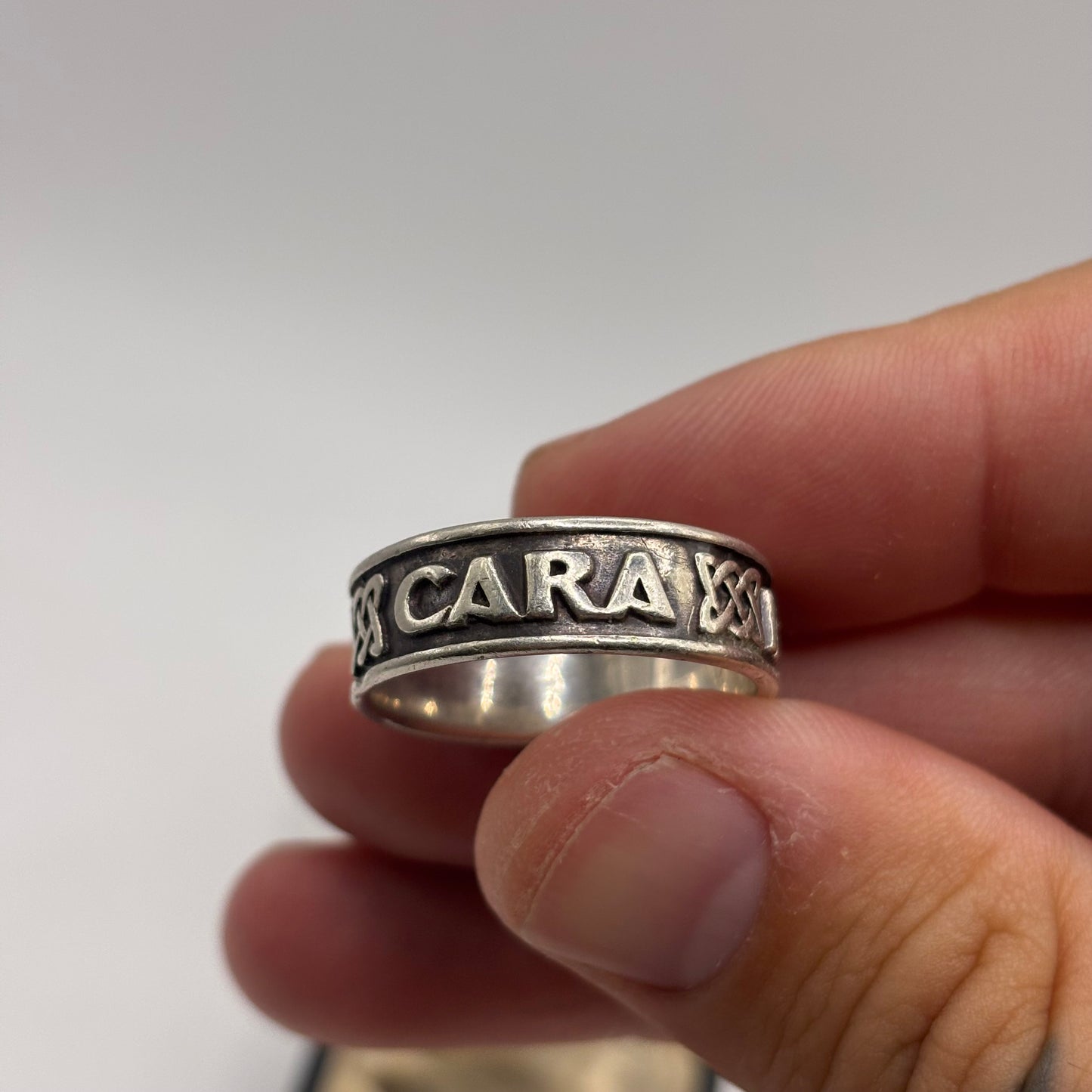 Silver Irish Band Ring (X)