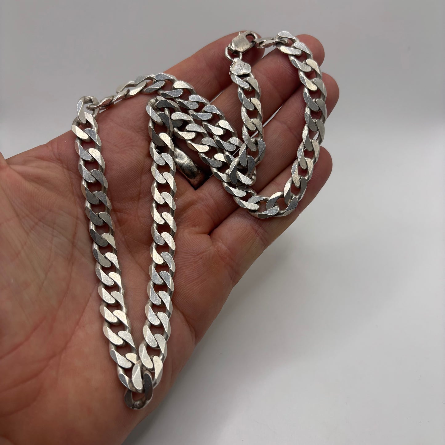 Silver 20” Heavy Curb Chain