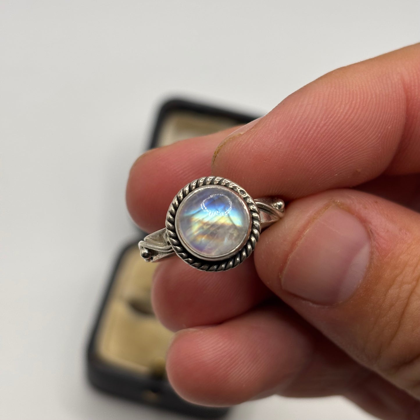 Silver Moonstone Ring (O)