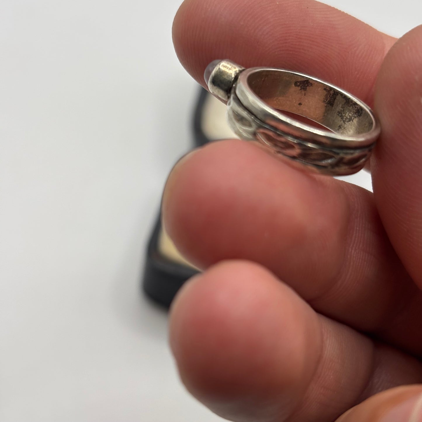 Silver Moonstone Ring (M)