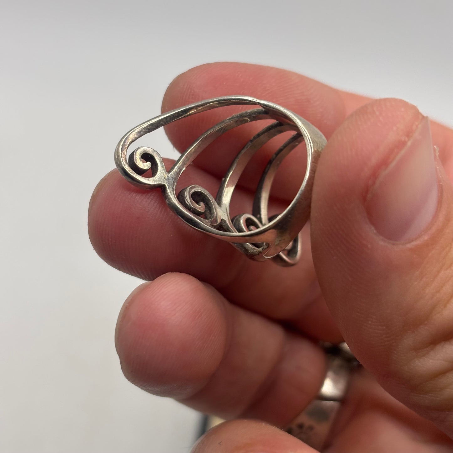 Silver Abstract Ring (M)