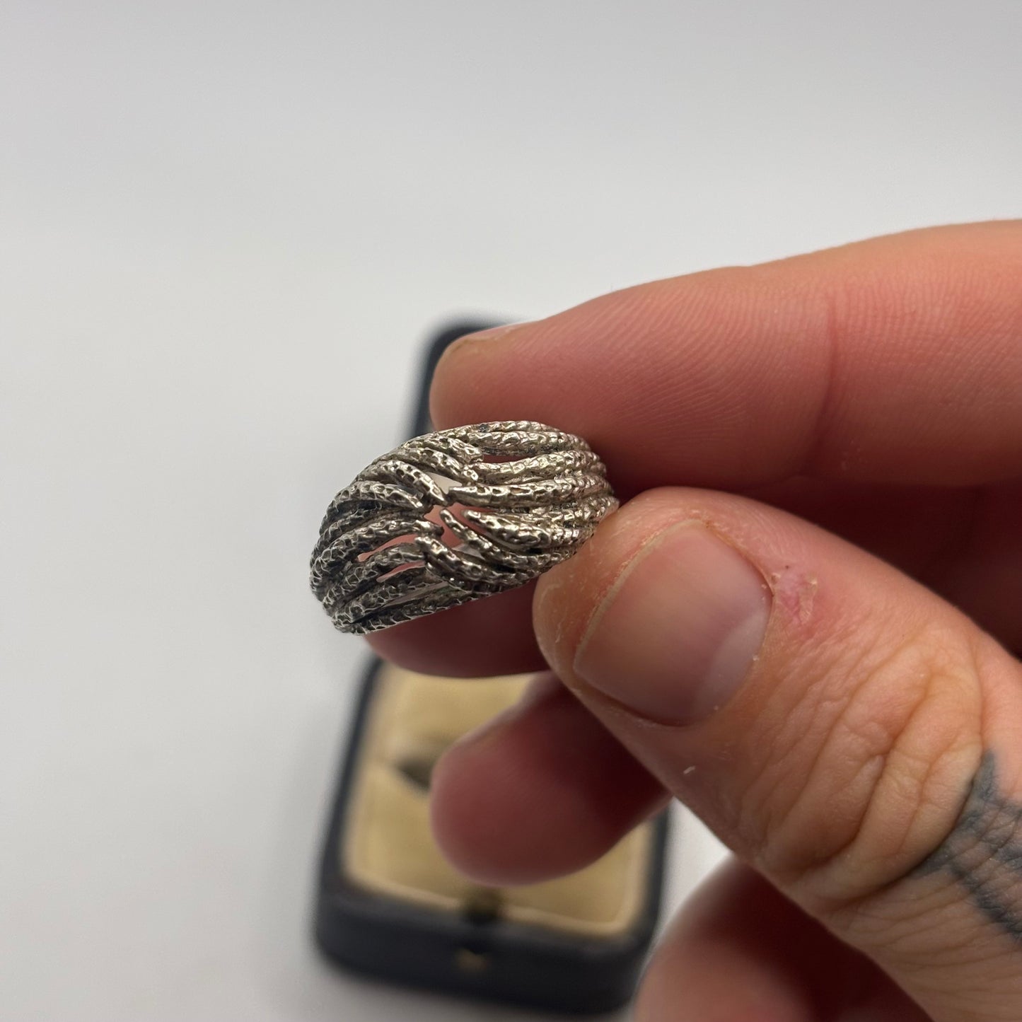 Silver Abstract Ring