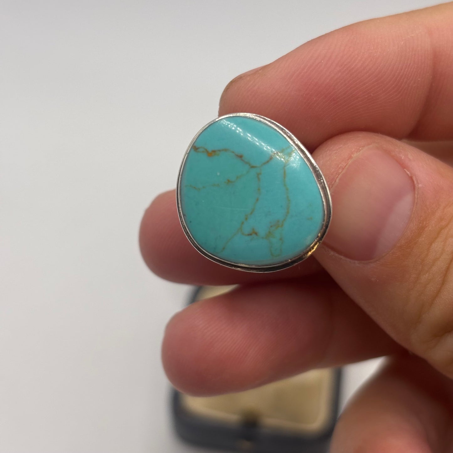 Silver Turquoise Ring (M)