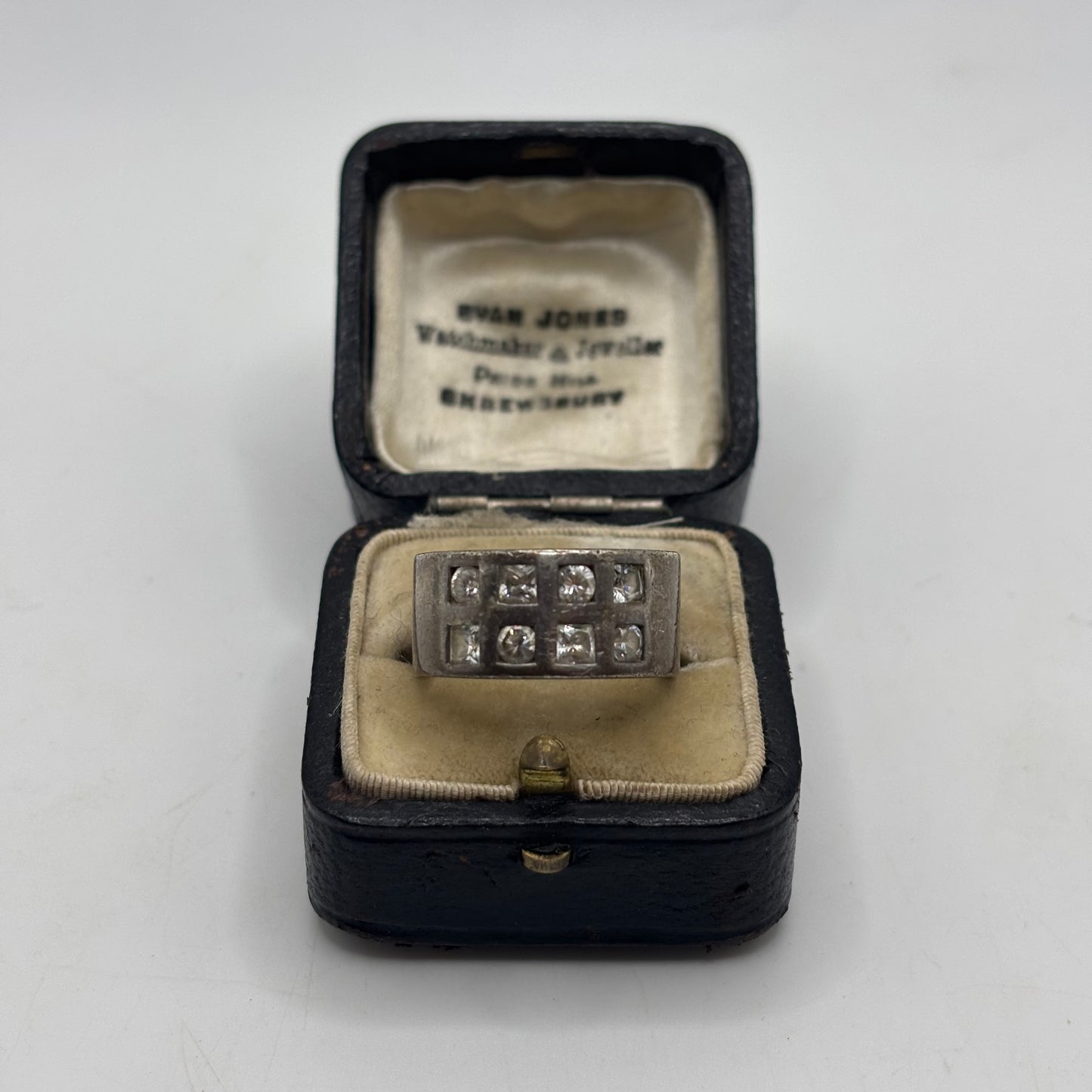 Silver Chunky CZ Band Ring