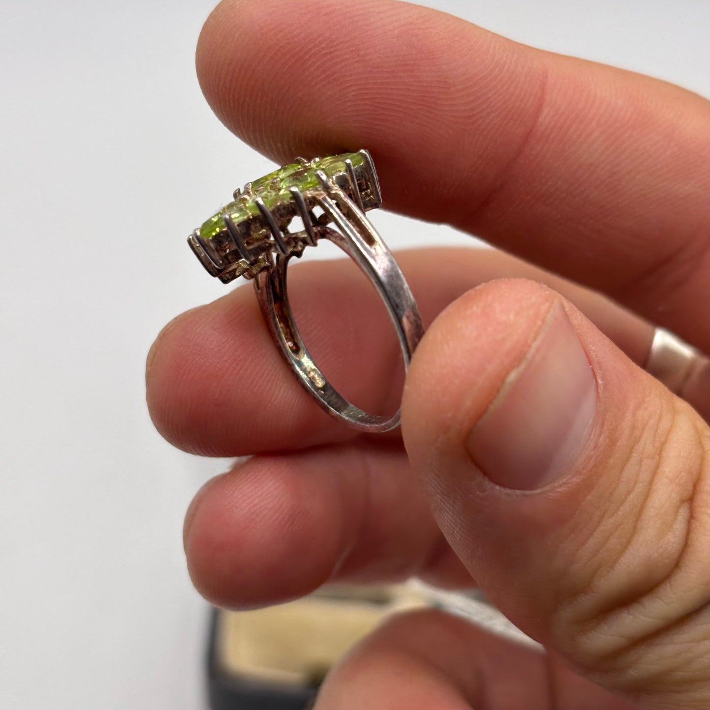 Silver Peridot Ring
