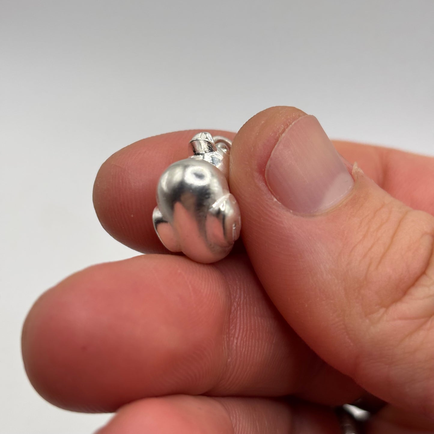 Silver Rubber Duck Pendant