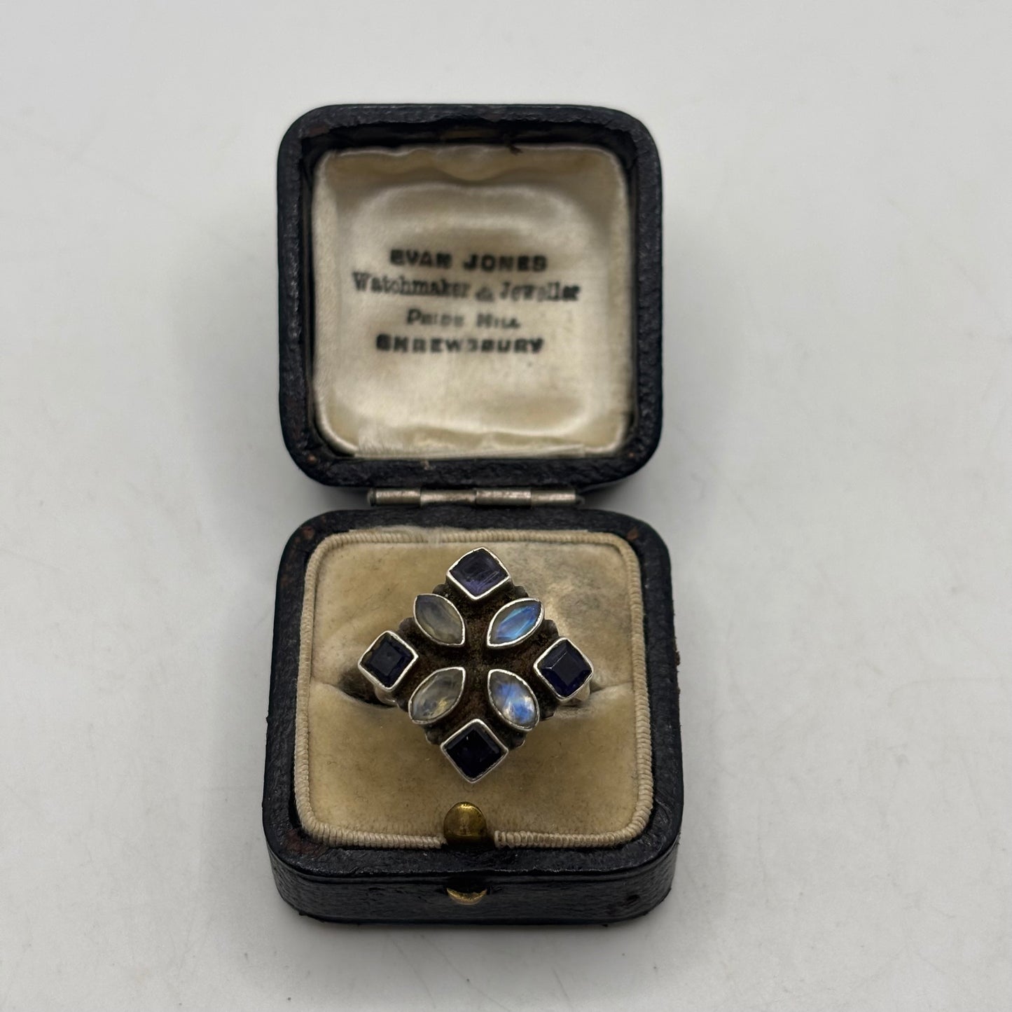 Silver Moonstone & Iolite Ring (P)