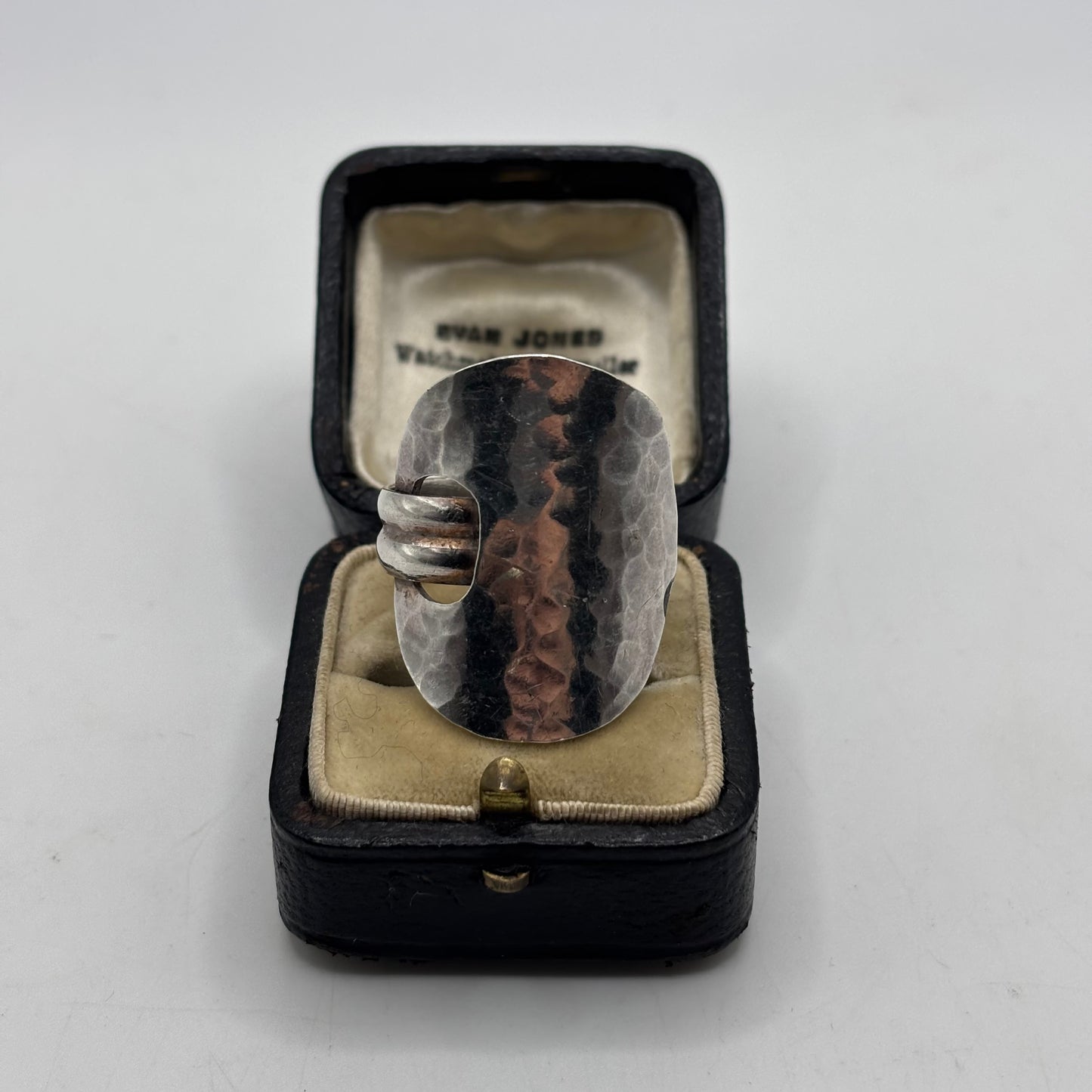 Silver Hammered Band Ring