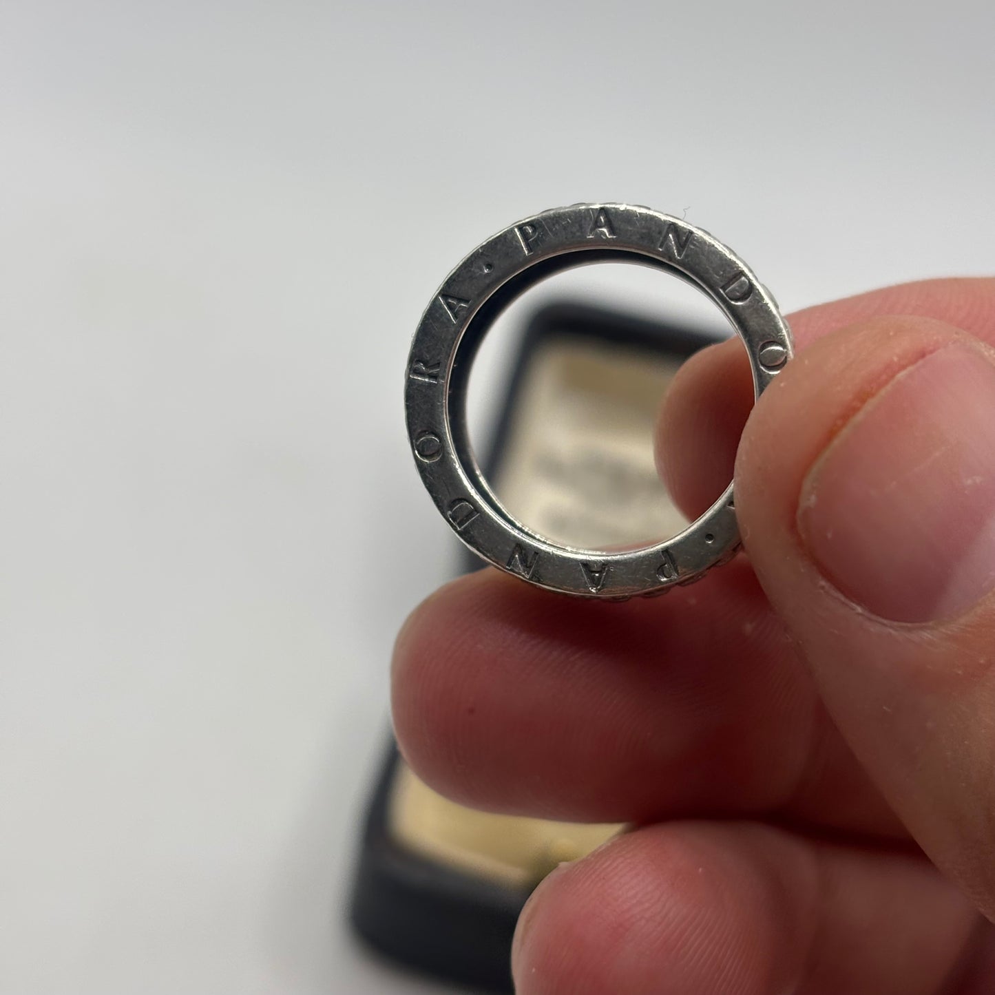 Silver Pandora CZ Ring (N)