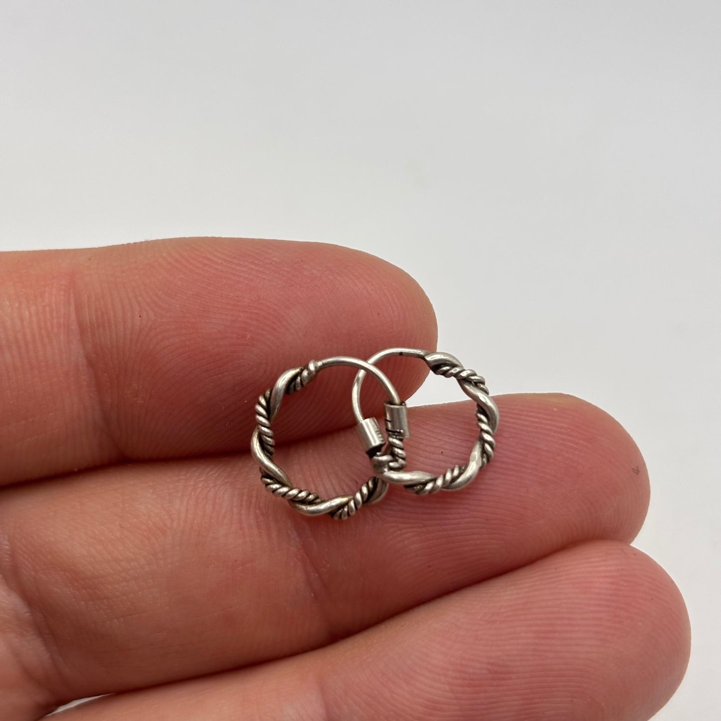 Silver 10mm Hoop Earrings
