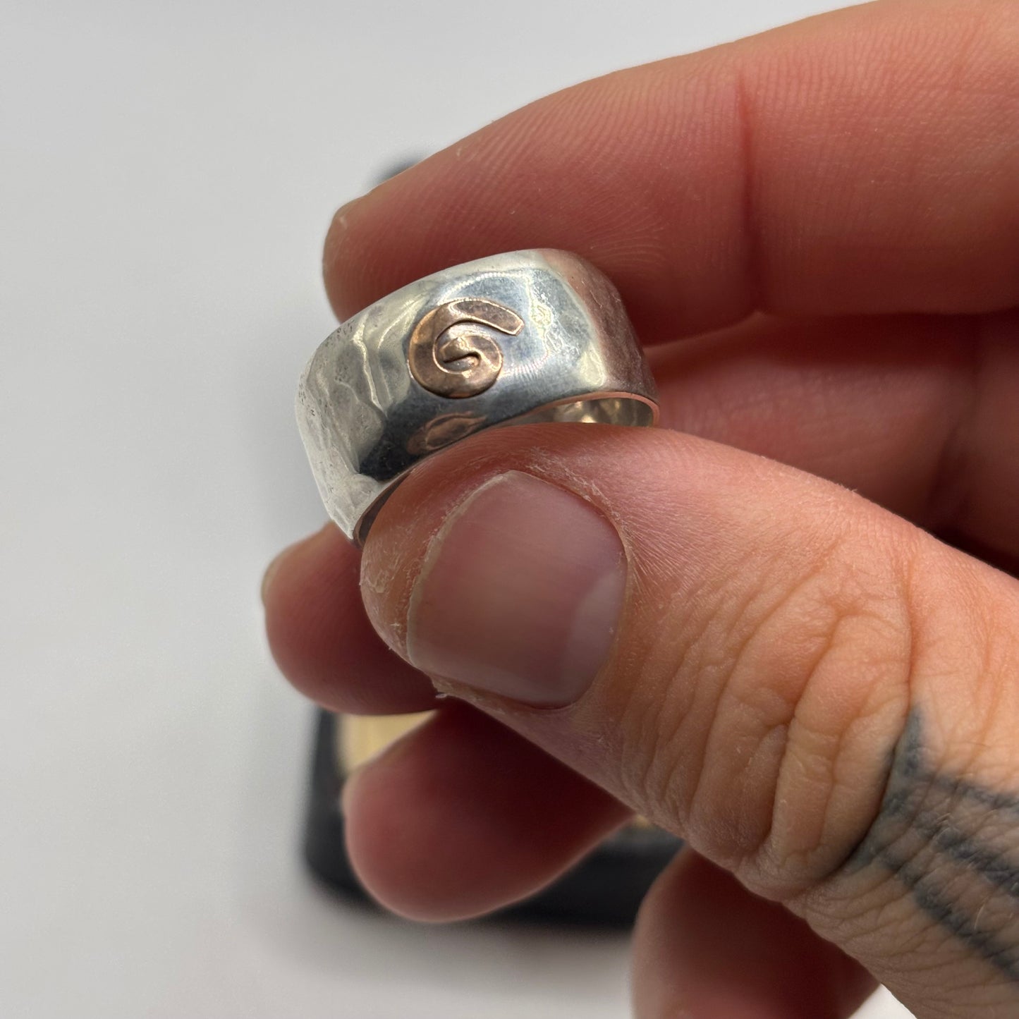 Silver Swirl Band Ring