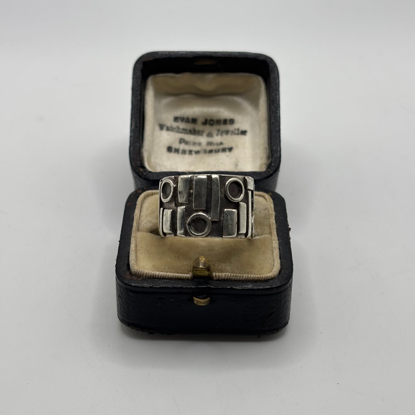 Silver Abstract Band Ring (O)