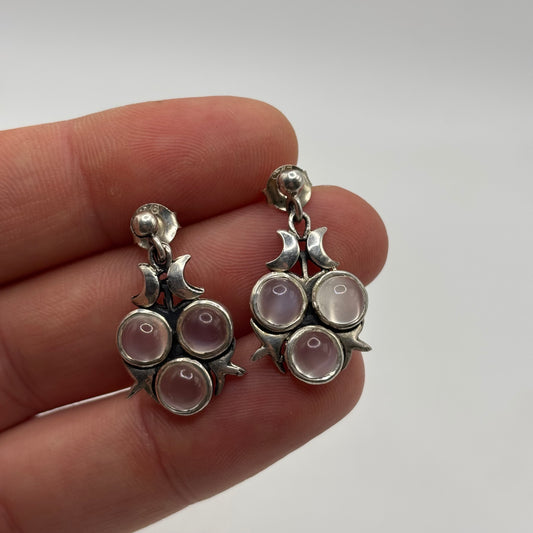 Silver Moonstone Earrings