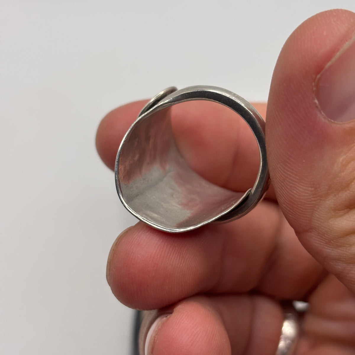 Silver Heavy Spoon Ring (T)
