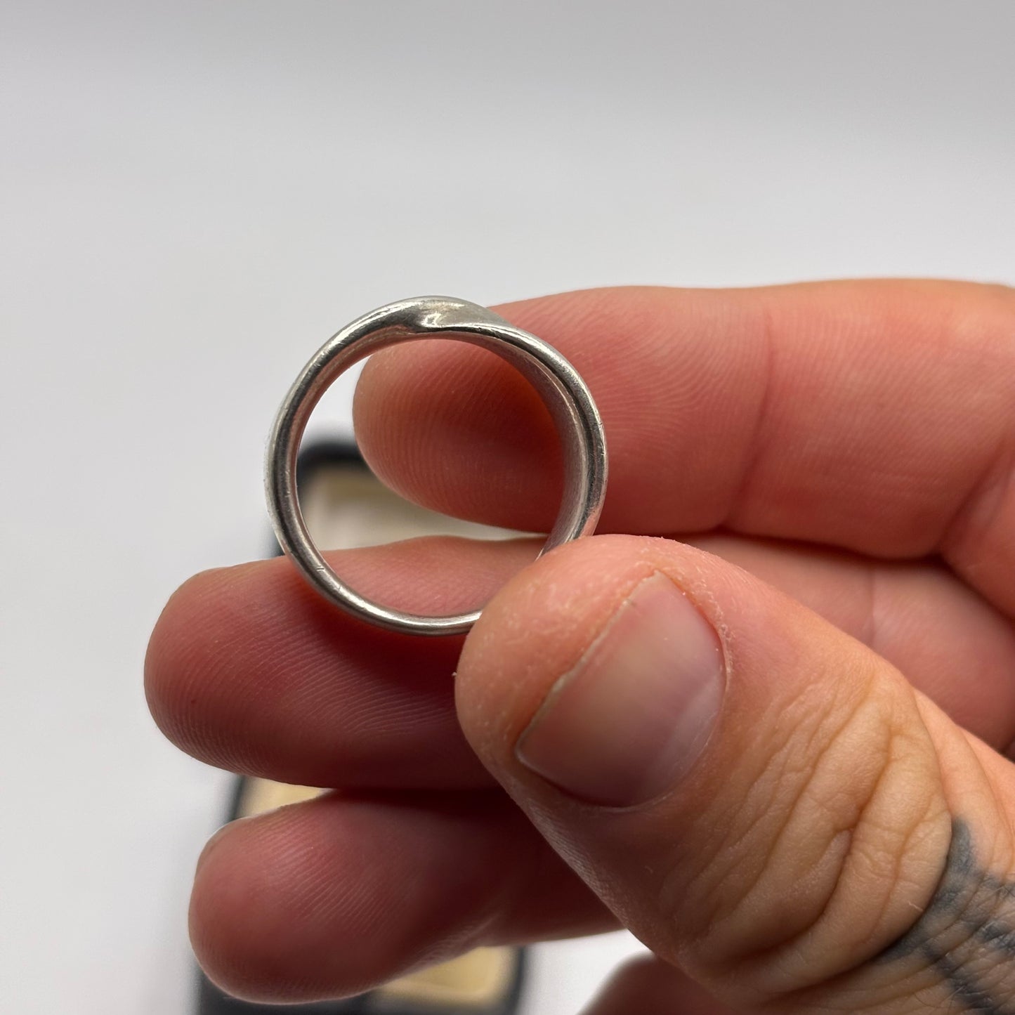 Silver Chunky Band Ring