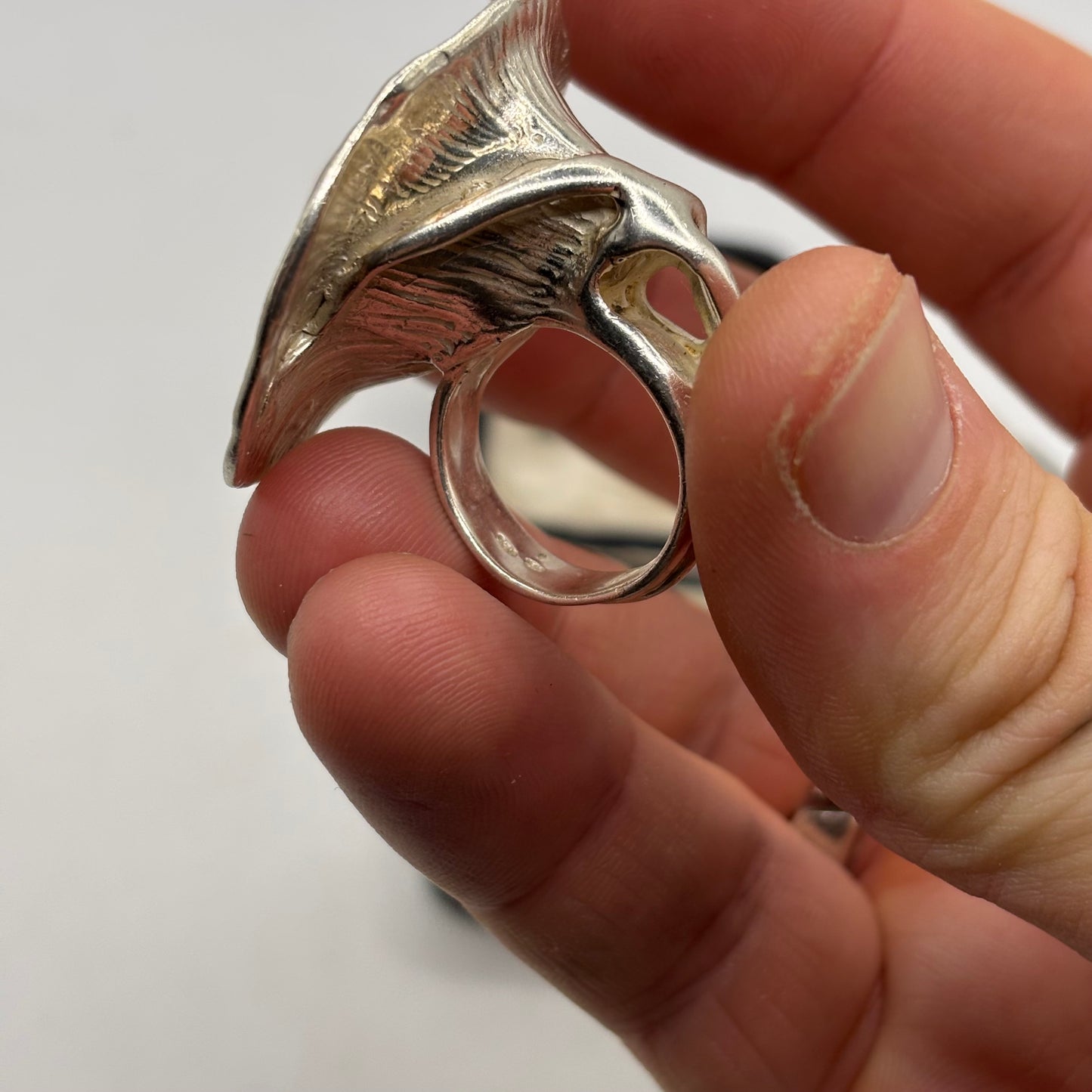 Silver Heavy Modernist Ring