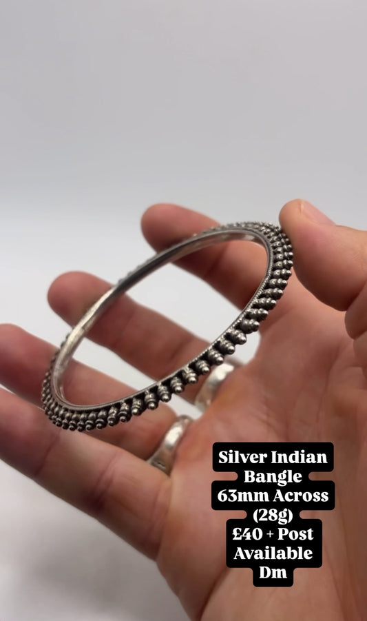 Silver Indian Cuff