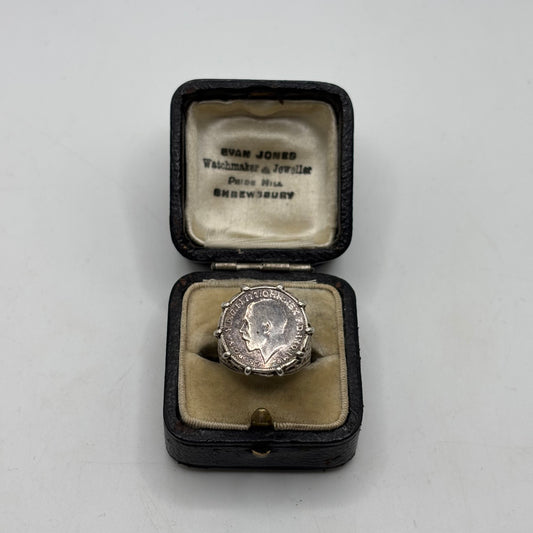 Silver “1919” Coin Ring