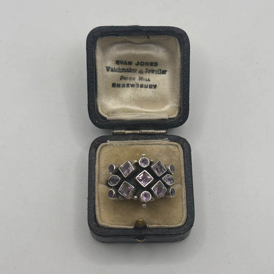 Silver Indian Amethyst Ring