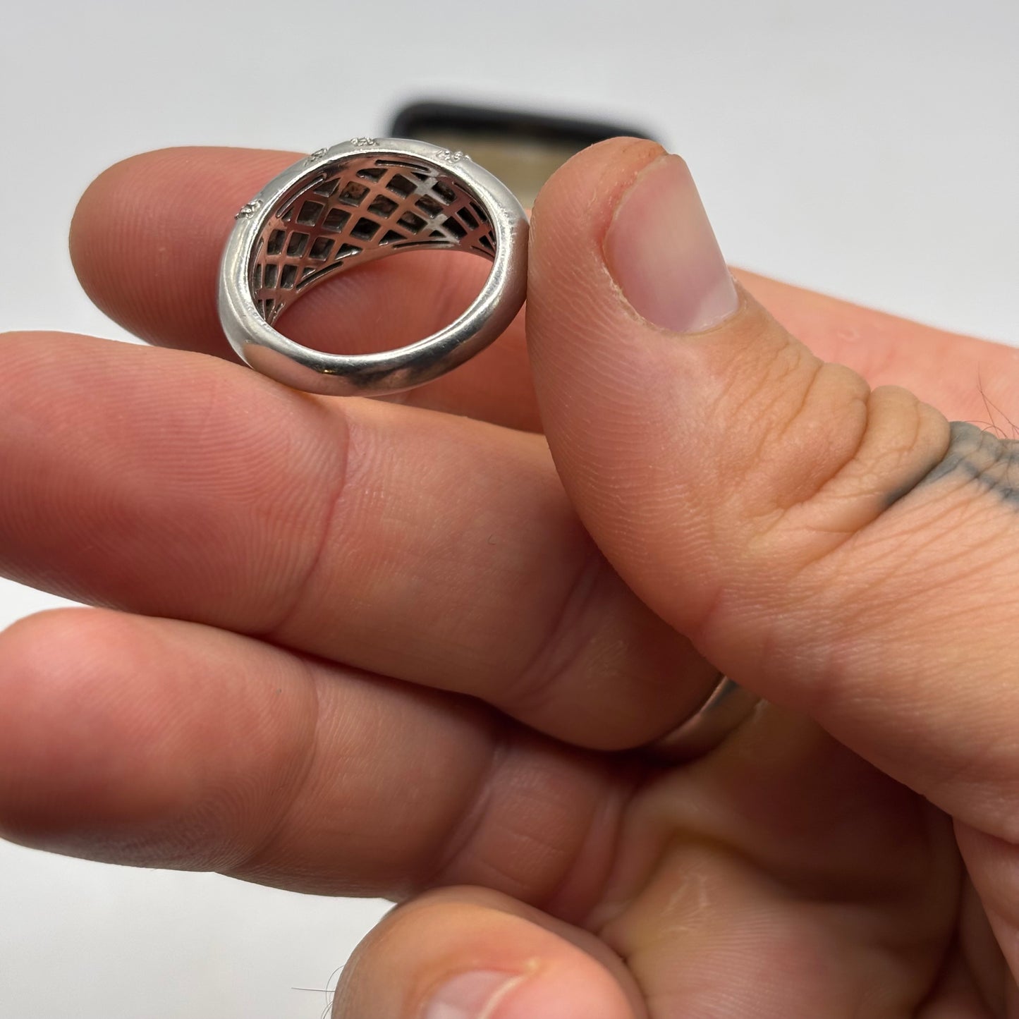 Silver Unusual Band Ring
