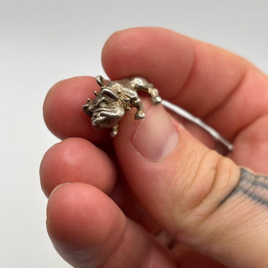 Silver Bulldog Pendant