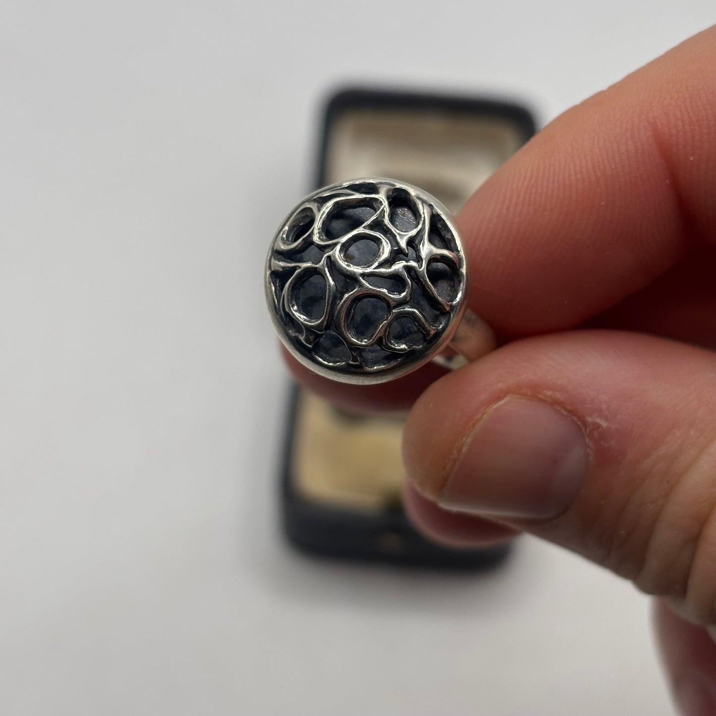 Silver Abstract / Modernist Ring