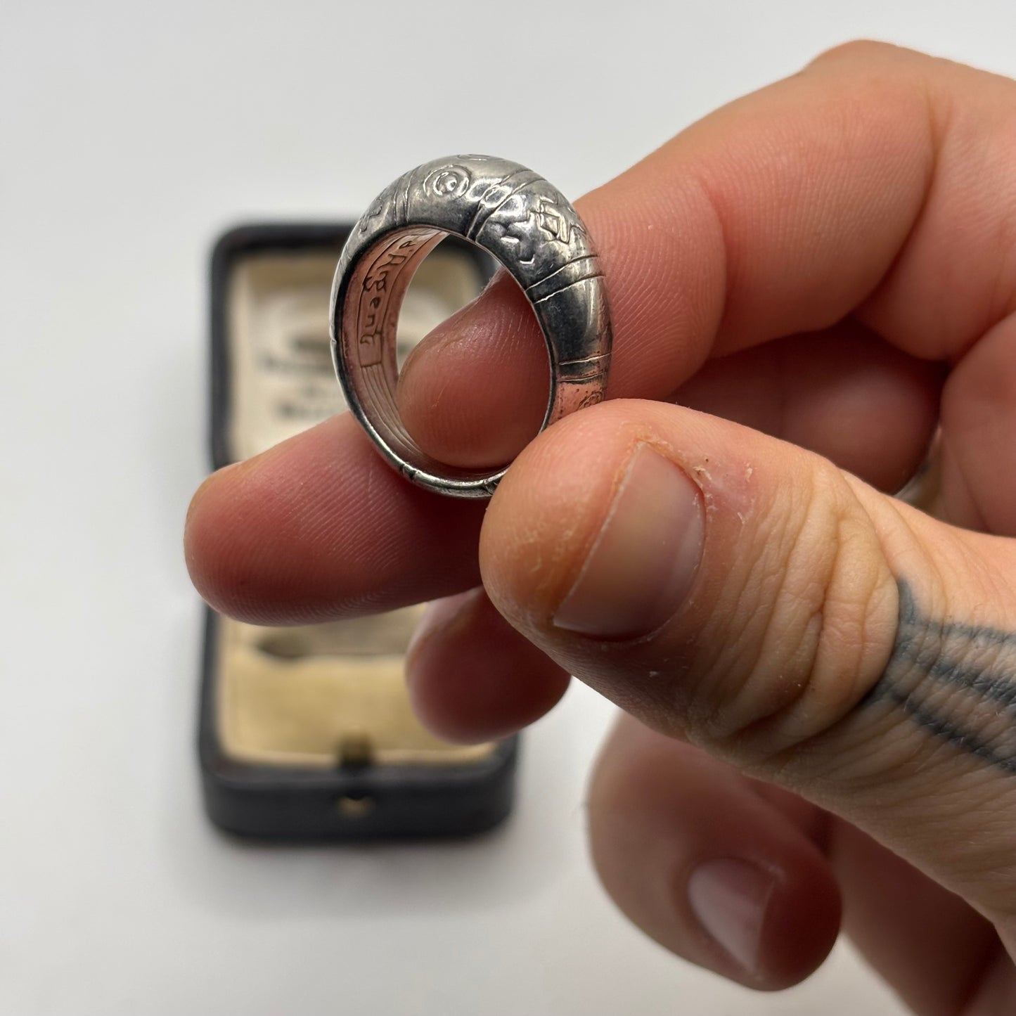 Silver Noughts & Crosses Ring