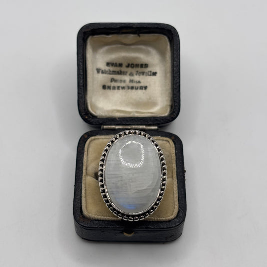 Silver Doug Paulus Moonstone Ring (S)