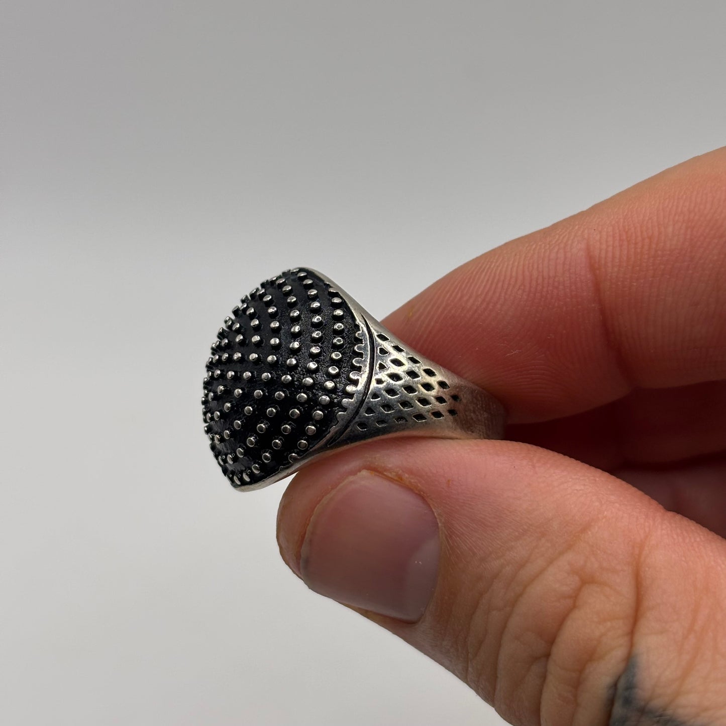 Silver Unusual Modernist Ring