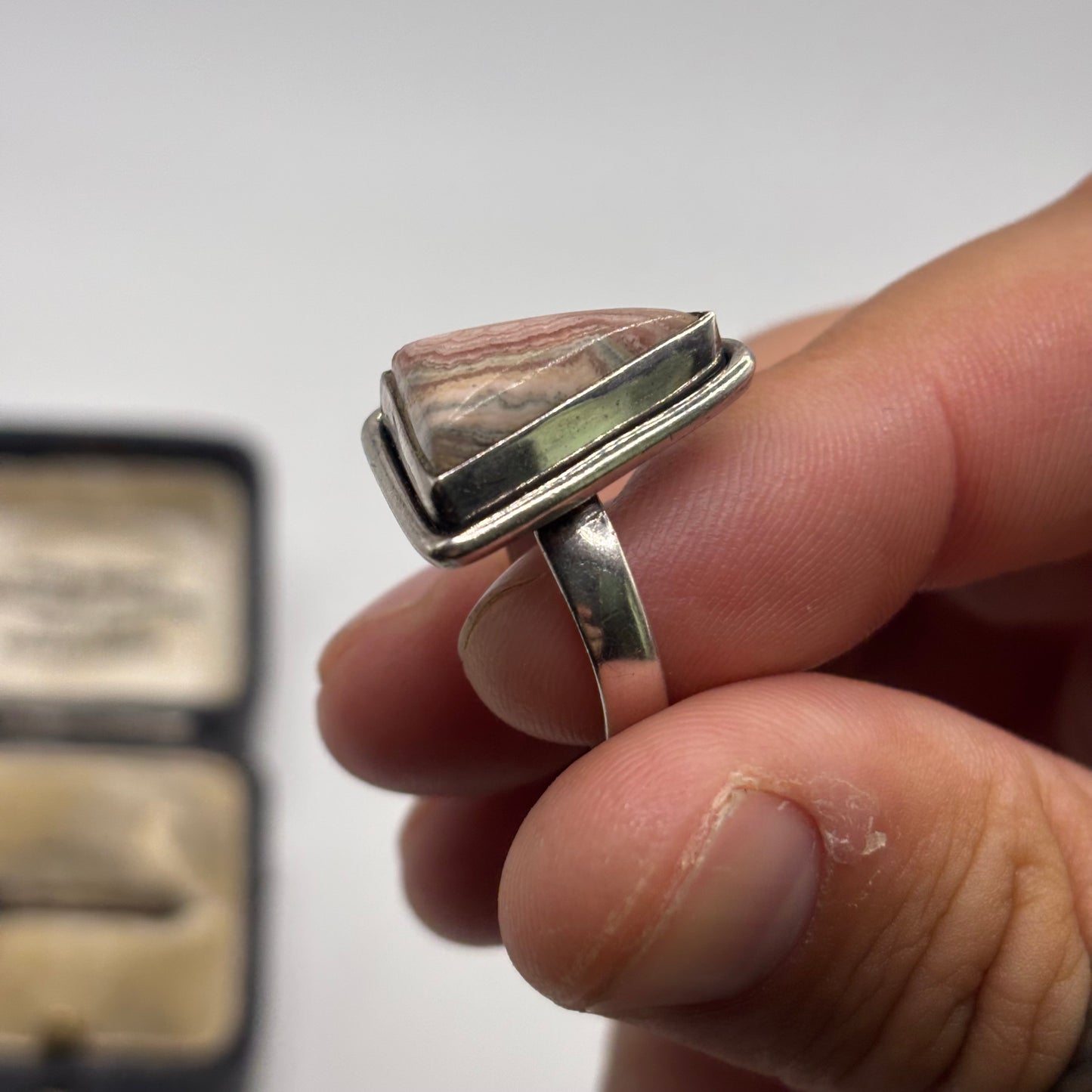 Silver Jasper Ring (M)