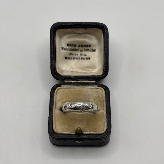 Silver Cubic Zirconia Band Ring