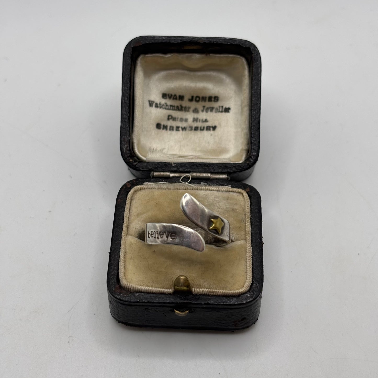 Silver Believe Star Ring