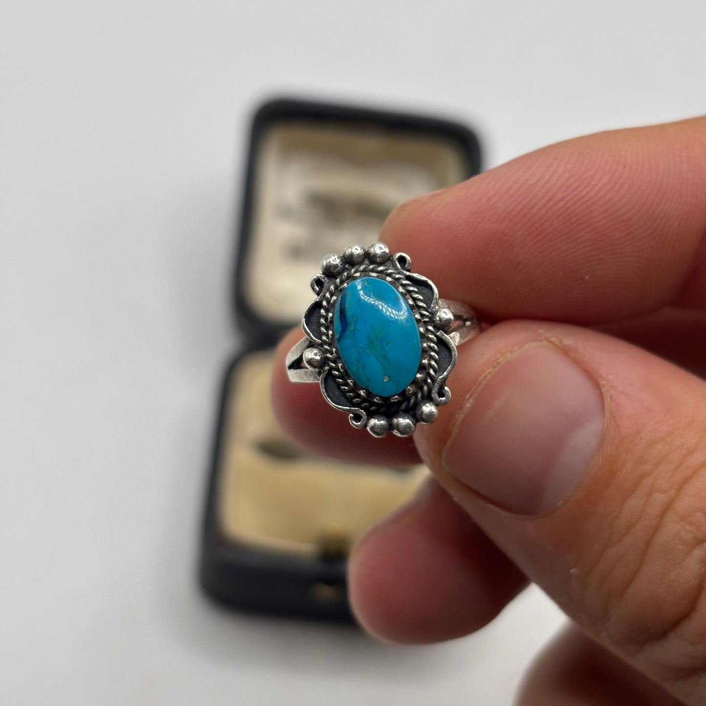 Silver Native American Turquoise Ring