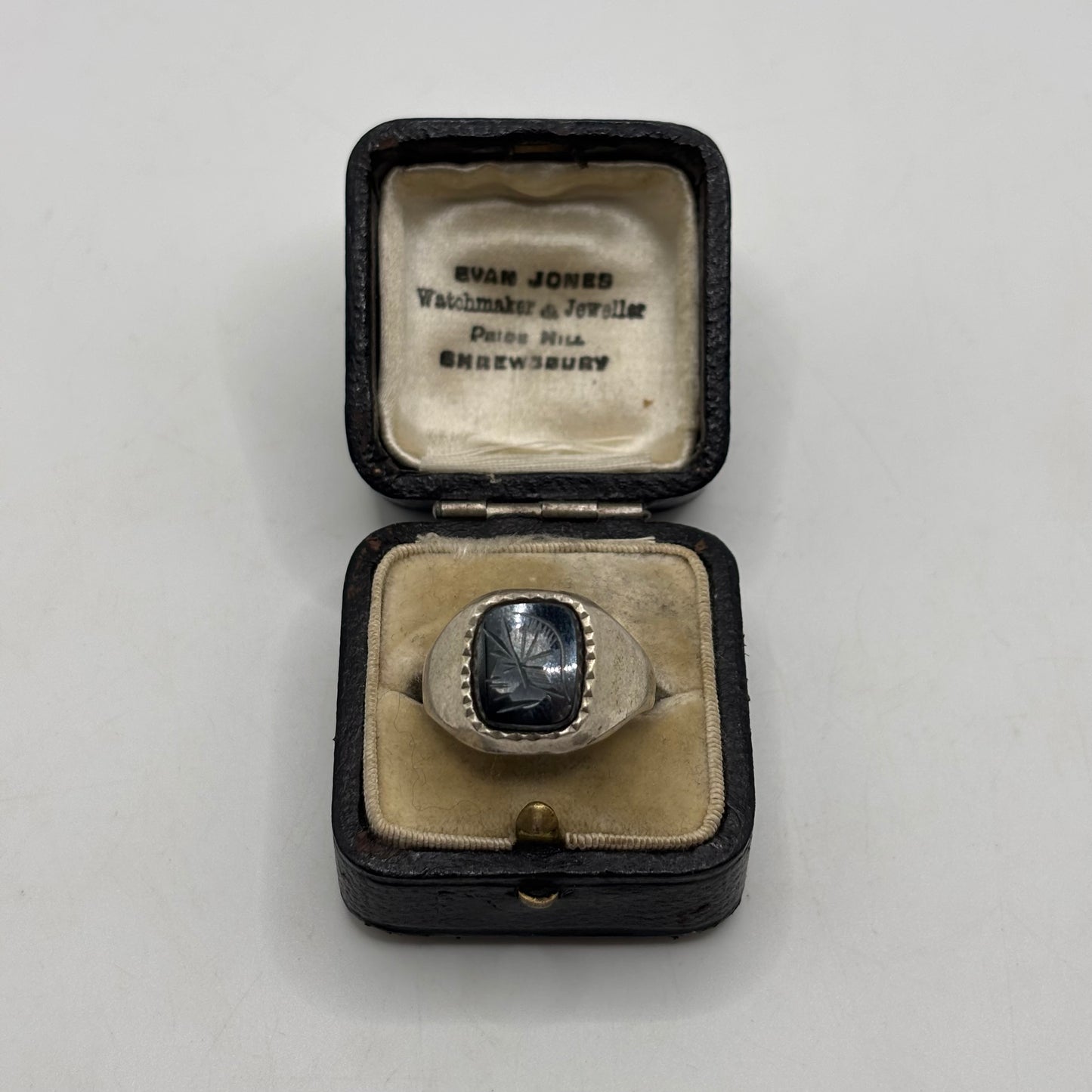 Silver Hematite Gladiator Ring (R)