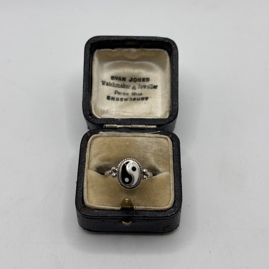 Silver Ying Yang Ring