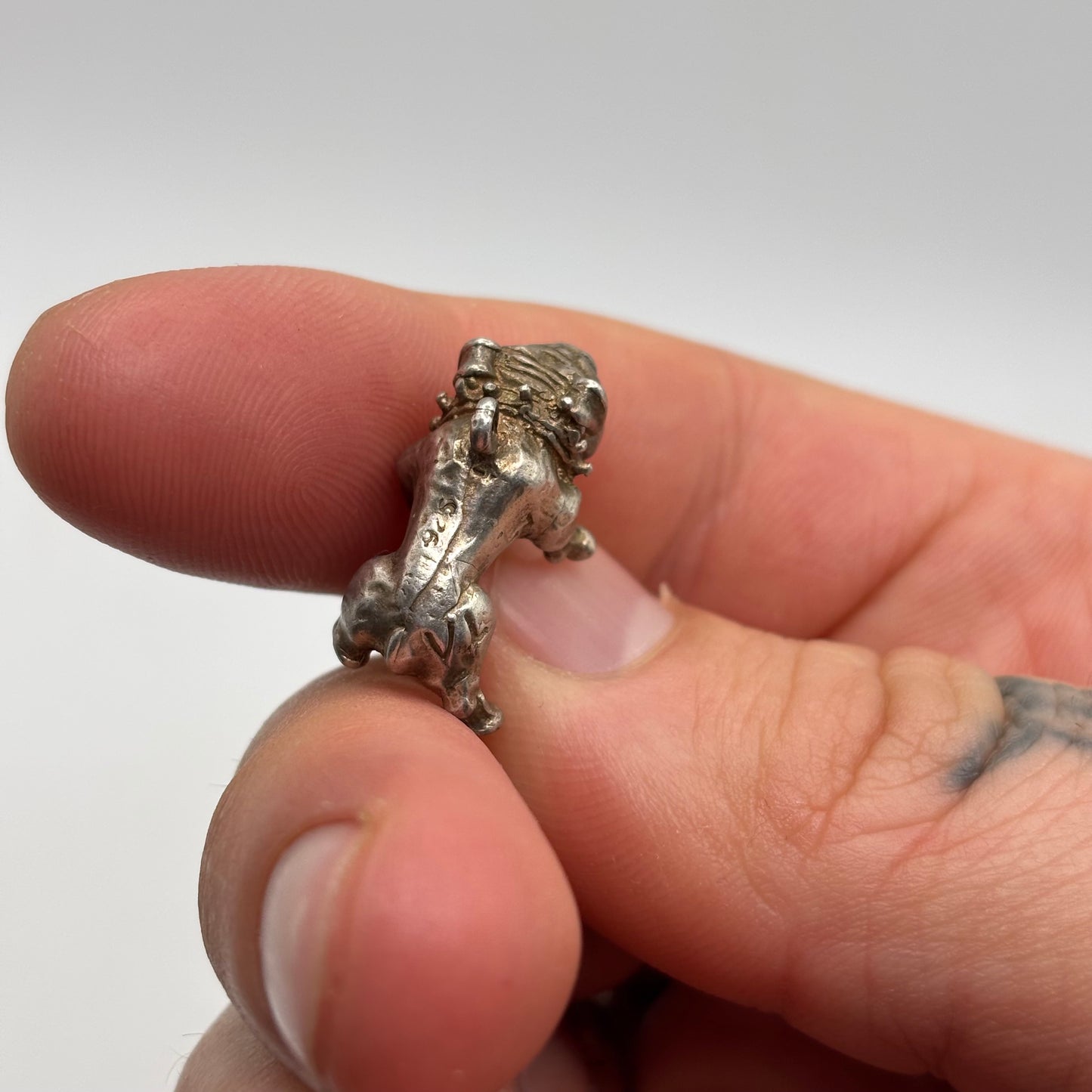 Silver Bulldog Pendant