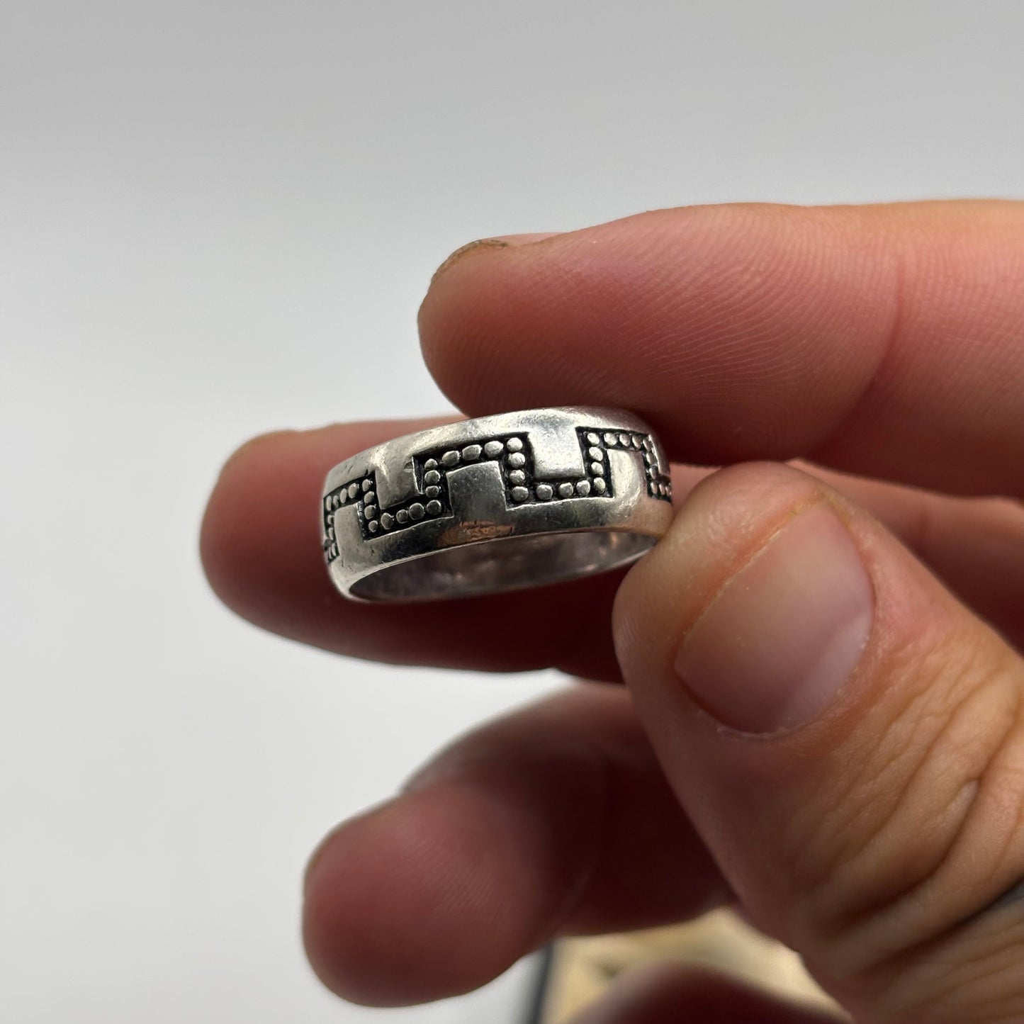 Silver Heavy Band Ring (R)