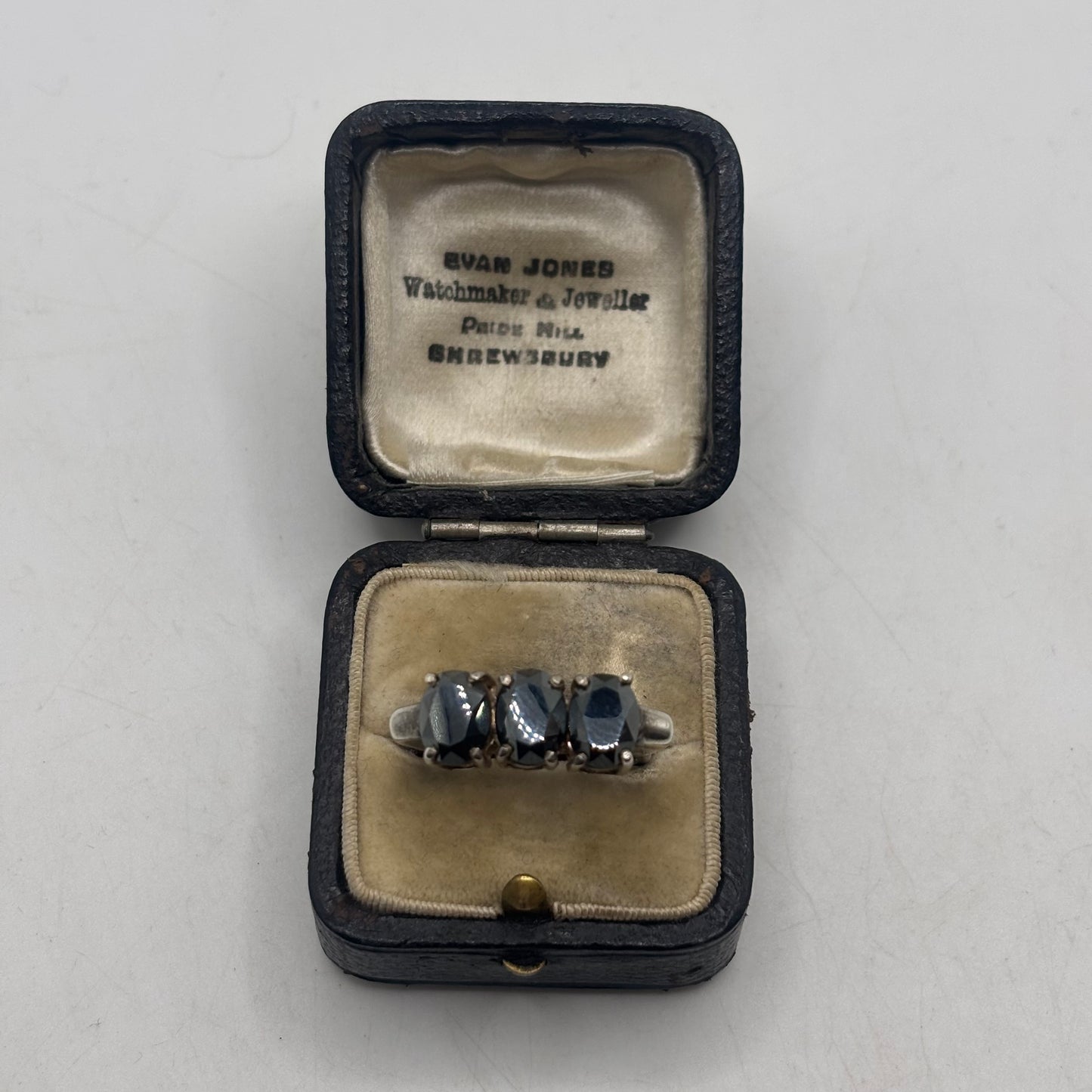 Silver Hematite Trilogy Ring (N)