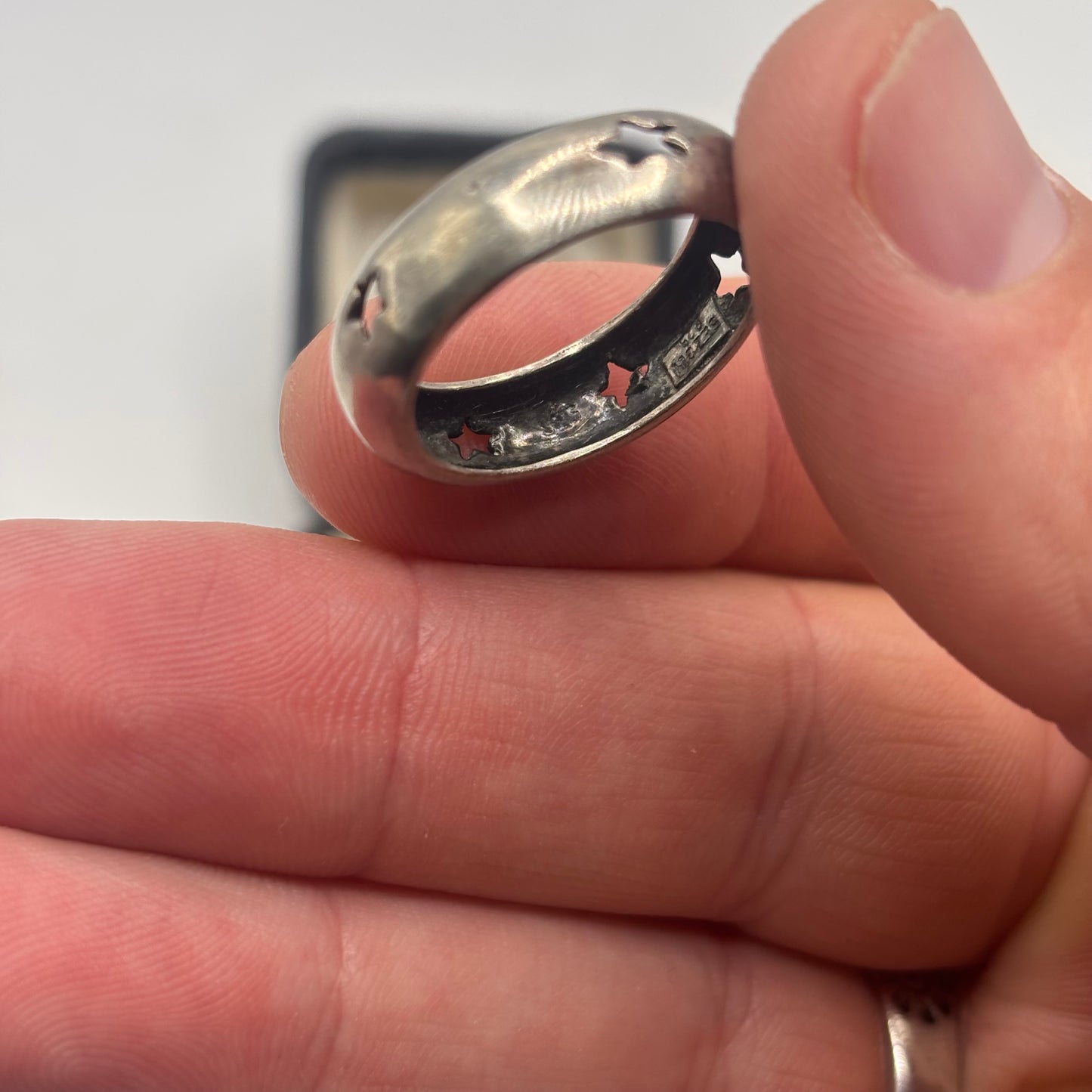 Silver Star Band Ring (R)