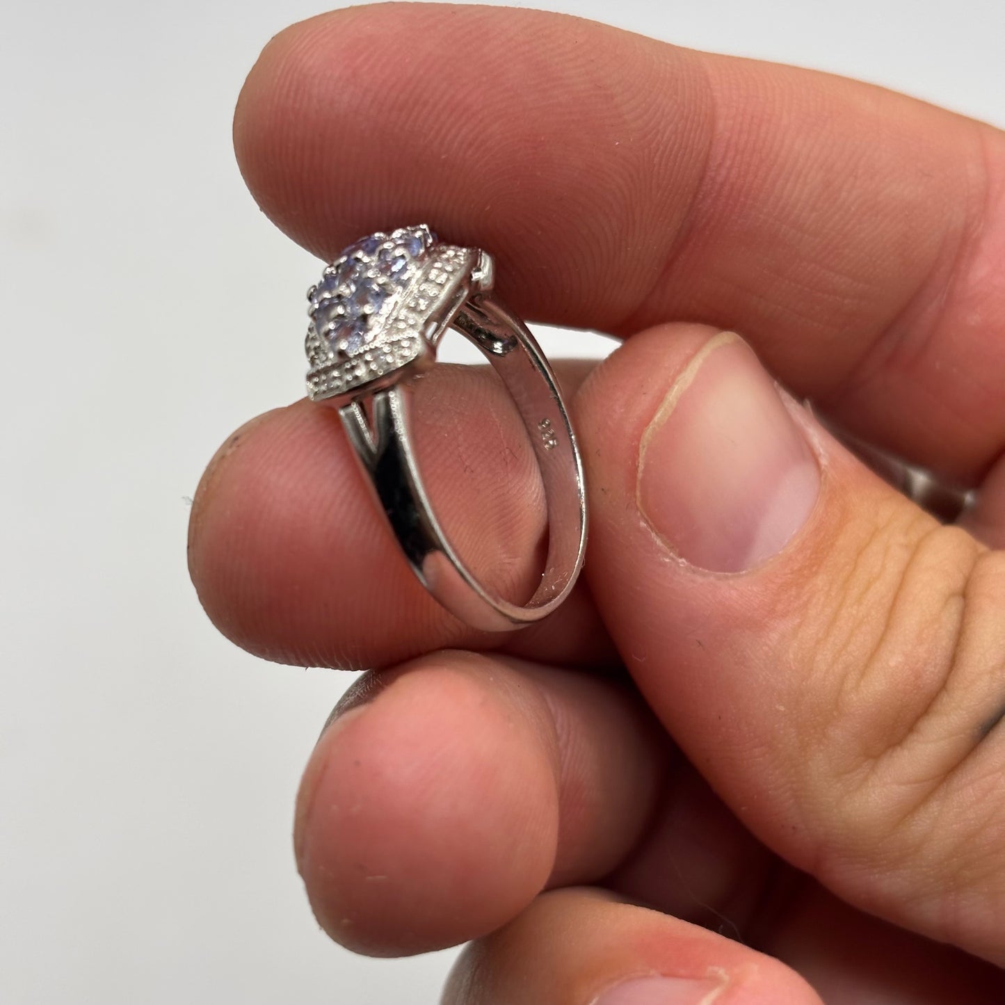 Silver Tanzanite Ring (P 1/2)