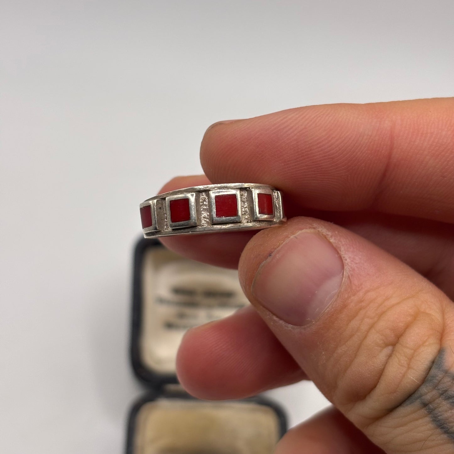 Silver Coral Ring