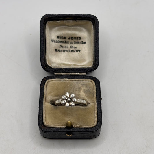 Silver Daisy Ring (O)