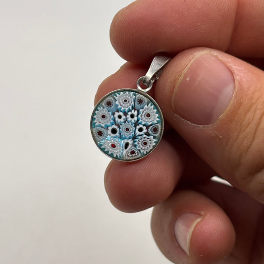 Silver Cathness Glass Pendant