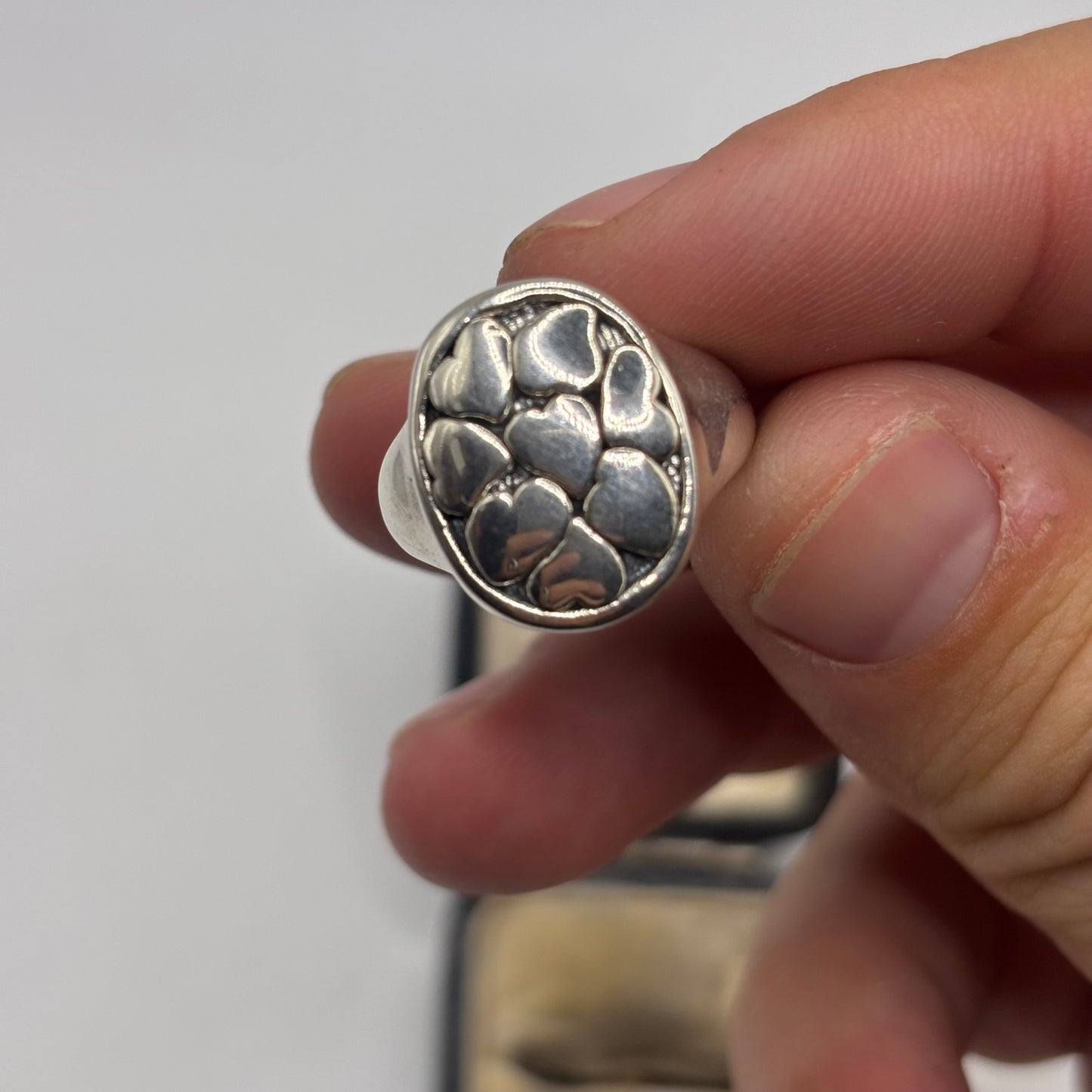 Silver Heart Ring (L)