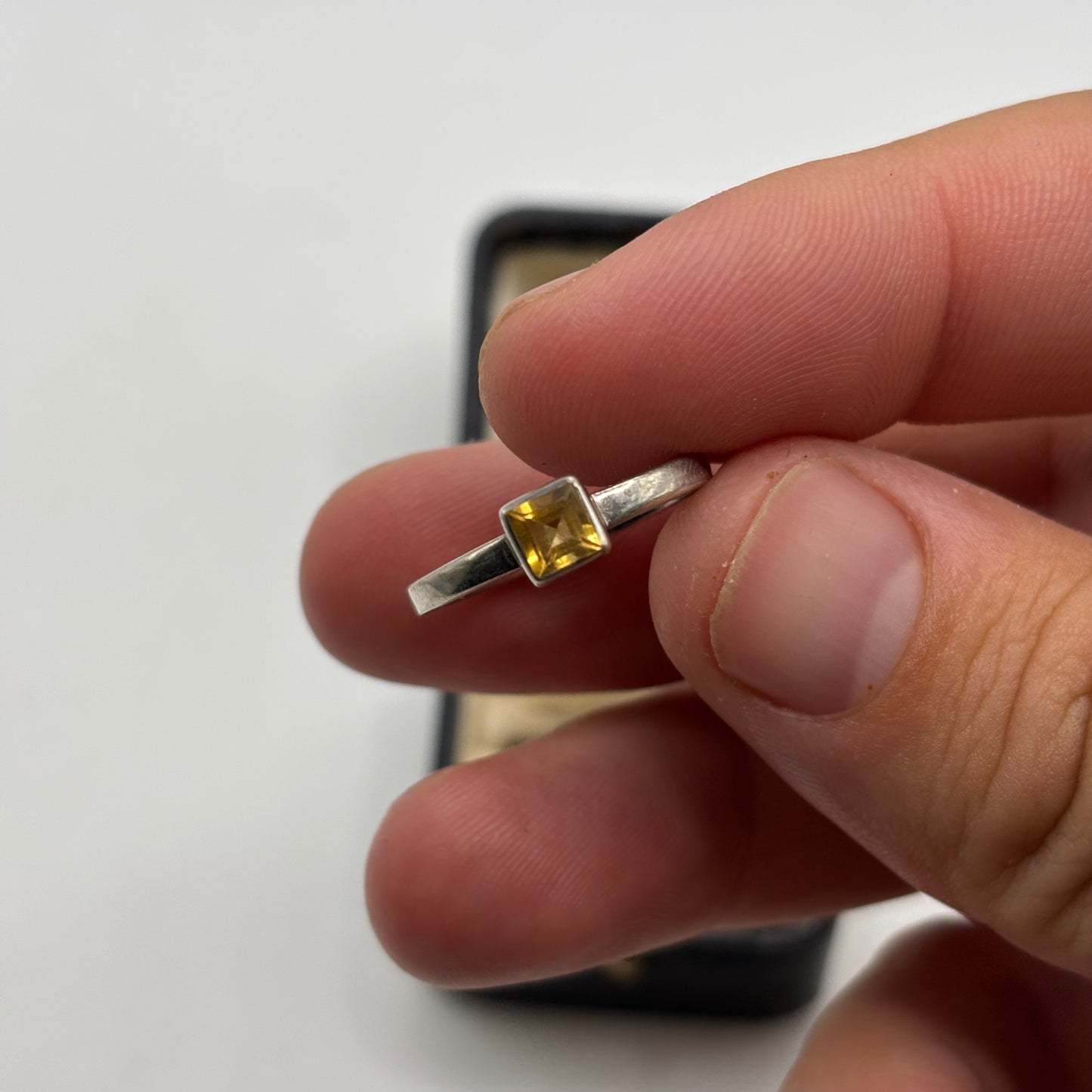 Silver Citrine Ring (P)