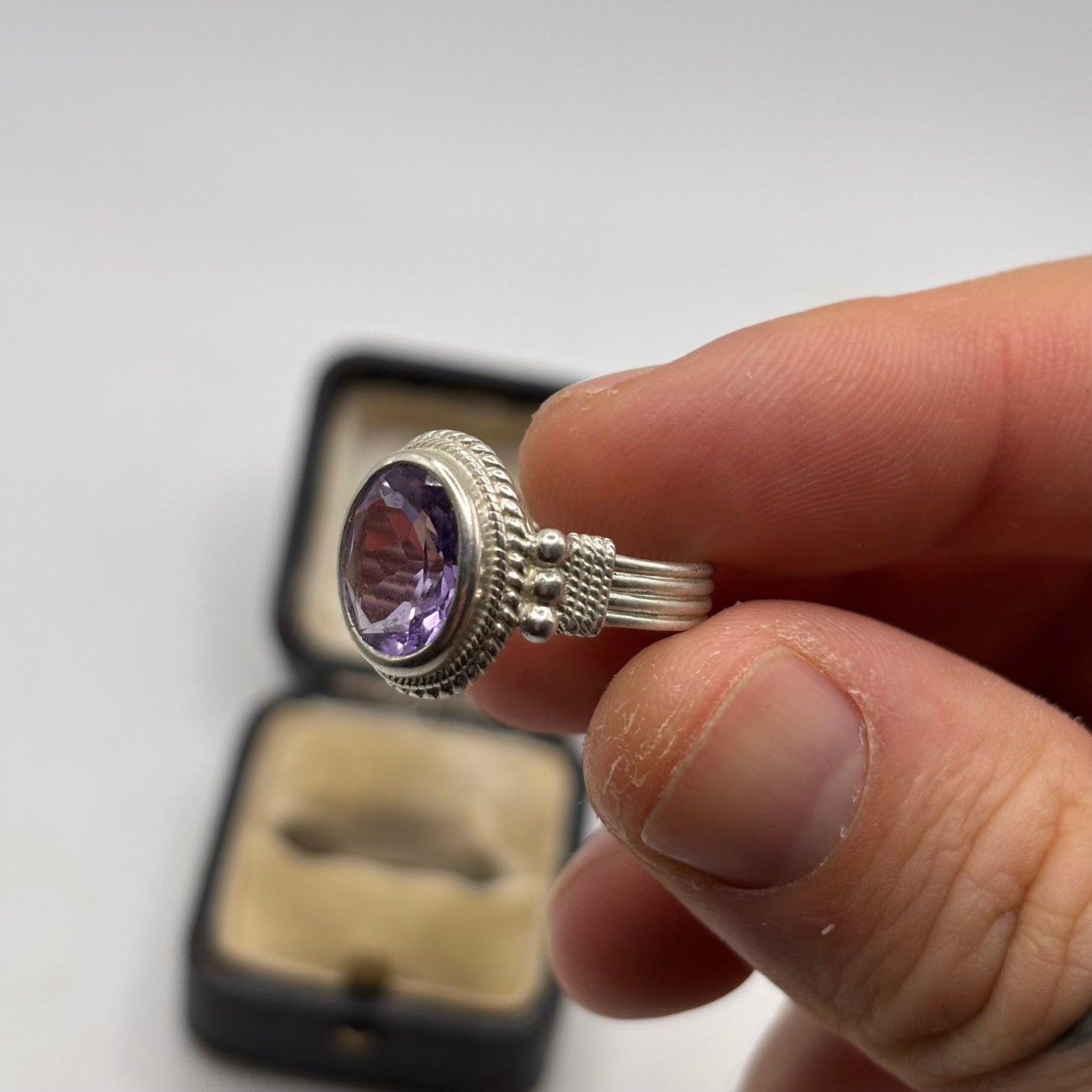 Silver Amethyst Ring