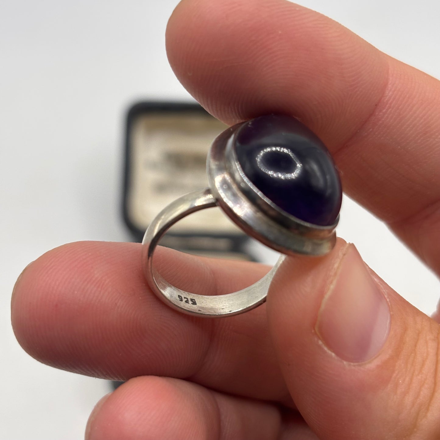 Silver Amethyst Ring (N 1/2)