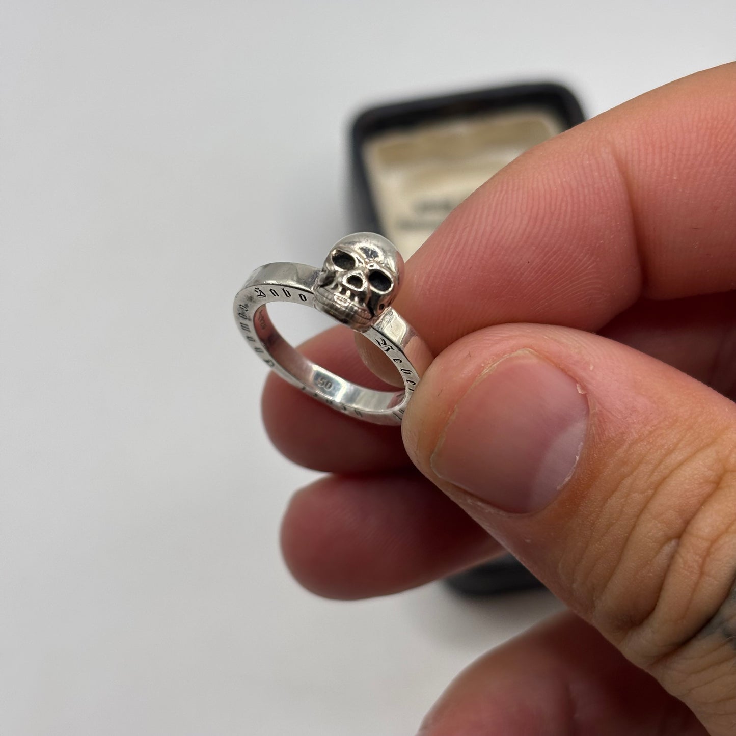 Silver Thomas Sabo Skull Ring (K)