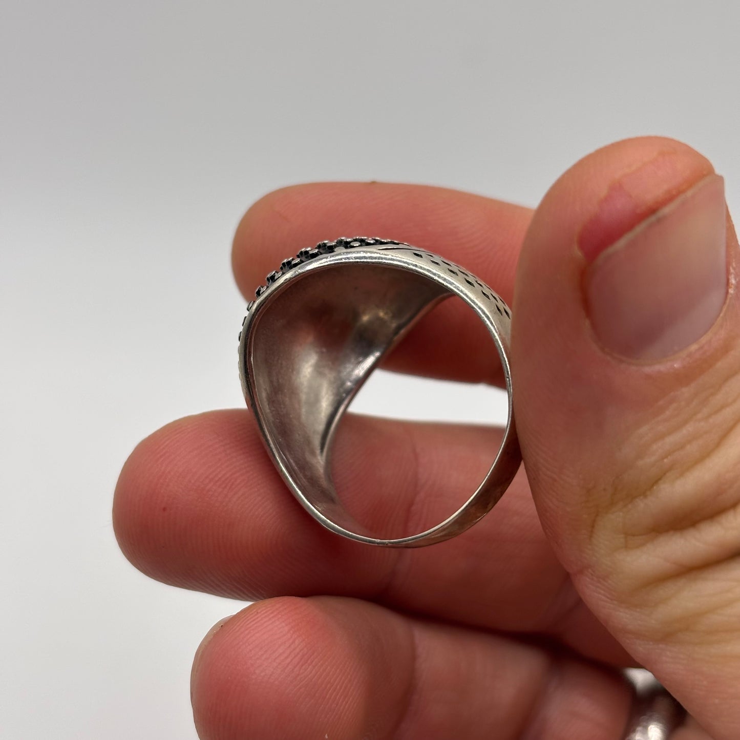 Silver Unusual Modernist Ring